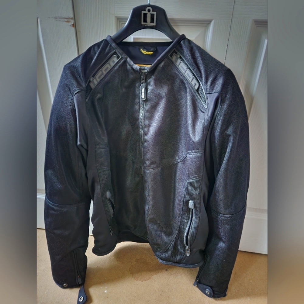 ICON motorcycle riding moto heavy jacket